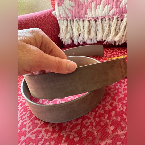 B-Low Milla Belt Soft Brown Suede Leather Belt with Gold Buckle - Picture 4 of 9